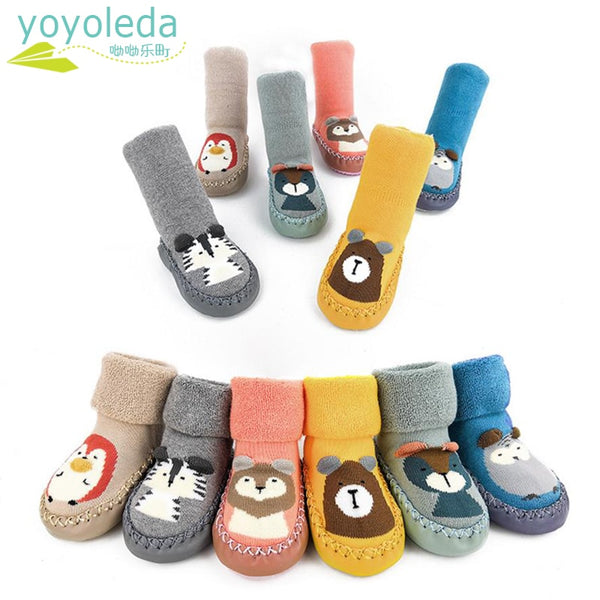 Children Infant Socks Non-Slip Floor socks Toddler Girl Boy Shoes Socks Cotton Knitting Soft Soles Baby Socks Learning To Walk