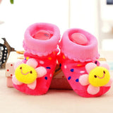Fun! Cotton Baby Socks With Anti-Slip Rubber Pads.