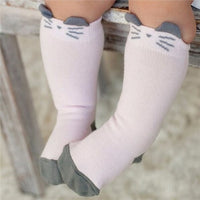 Calf-High Winter Baby Socks For Girls and Boys - Kittens and Foxes (Many patterns and sizes)